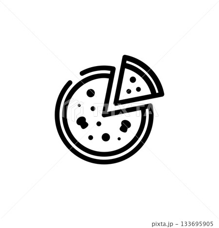 pizza vector icon. food and beverage icon outline style. perfect use for icon, logo, illustration, website, and more. icon design line style pizza vector icon. food and beverage icon outline style. perfect use for icon, logo, illustration, website, and more. icon design line style 133695905