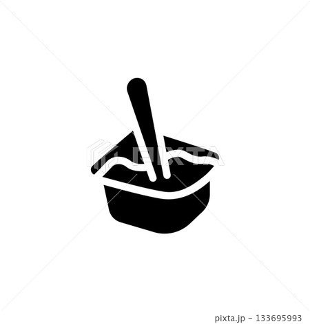 yogurt vector icon solid style. perfect use for logo, presentation, application, website, and more. icon design glyph style yogurt vector icon solid style. perfect use for logo, presentation, application, website, and more. icon design glyph style 133695993