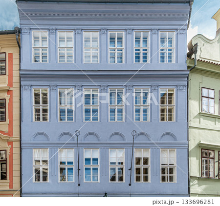 Blue Neoclassical Building Blue Neoclassical Building 133696281