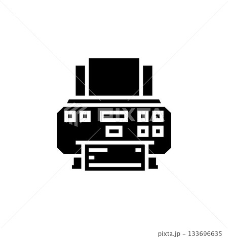 printer vector icon. computer component icon solid style. perfect use for logo, presentation, website, and more. simple modern icon design solid style printer vector icon. computer component icon solid style. perfect use for logo, presentation, website, and more. simple modern icon design solid style 133696635