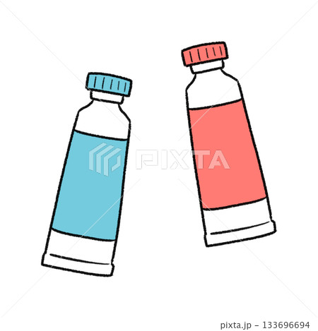 絵具のシンプルイラスト 133696694