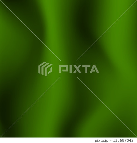 Silk green background. Abstract vector pattern with copy space. Liquid wave texture, smooth drapery wallpaper. Wedding fabric, satin. Wavy design for banner, card, postcard, backdrop 133697042