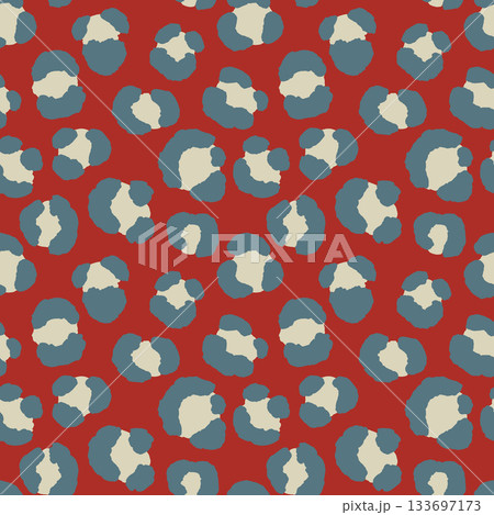 Abstract modern leopard seamless pattern. Animals trendy background. Color decorative vector stock illustration for print, card, postcard, fabric, textile. Modern ornament of stylized skin Abstract modern leopard seamless pattern. Animals trendy background. Color decorative vector stock illustration for print, card, postcard, fabric, textile. Modern ornament of stylized skin 133697173