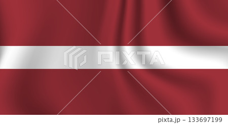 Flag of Latvia. Latvian national symbol in official colors. Template icon. Abstract vector background Flag of Latvia. Latvian national symbol in official colors. Template icon. Abstract vector background 133697199