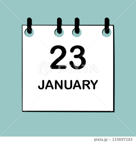 January 23. Daily Calendar icon for design. Simple design for business brochure, flyer, print media, advertisement. Easily editable January 23. Daily Calendar icon for design. Simple design for business brochure, flyer, print media, advertisement. Easily editable 133697283