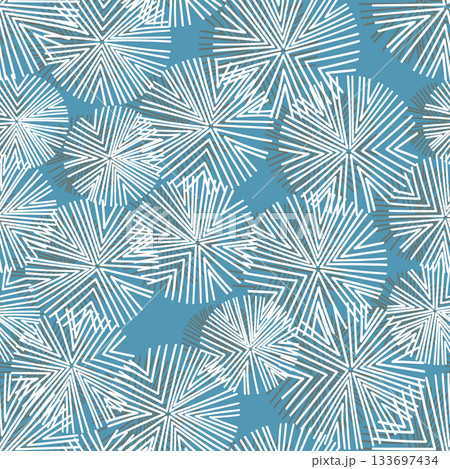 Seamless floral pattern based on traditional folk art ornaments. Colorful flowers on color background. Scandinavian style. Sweden nordic style. Vector illustration. Simple minimalistic pattern Seamless floral pattern based on traditional folk art ornaments. Colorful flowers on color background. Scandinavian style. Sweden nordic style. Vector illustration. Simple minimalistic pattern 133697434