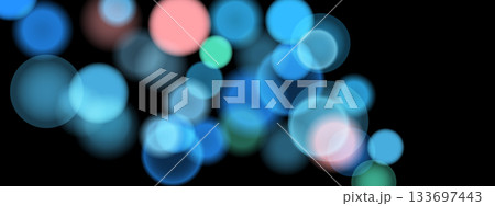 Abstract color shining bokeh isolated on transparent background. Lights and sparks glitter glowing effect. Lens flare Christmas or New Year holiday card 133697443