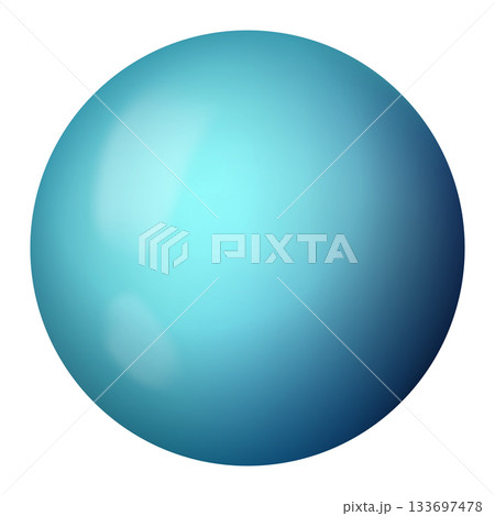 Glass blue ball or precious pearl. Glossy realistic ball, 3D sphere. Abstract vector illustration highlighted on a white background. Big metal bubble with shadow Glass blue ball or precious pearl. Glossy realistic ball, 3D sphere. Abstract vector illustration highlighted on a white background. Big metal bubble with shadow 133697478