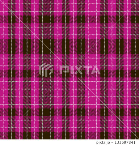Pink Scotland textile seamless pattern. Fabric texture check tartan plaid. Abstract geometric background for cloth, fabric. Monochrome graphic repeating design. Modern squared ornament Pink Scotland textile seamless pattern. Fabric texture check tartan plaid. Abstract geometric background for cloth, fabric. Monochrome graphic repeating design. Modern squared ornament 133697841