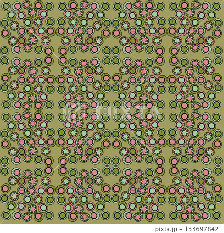 Arabic arabesque seamless pattern with colorful elements. Geometric background. Design greeting card for Ramadan Kareem, Islamic ornamental colorful detail of mosaic. Vector illustration Arabic arabesque seamless pattern with colorful elements. Geometric background. Design greeting card for Ramadan Kareem, Islamic ornamental colorful detail of mosaic. Vector illustration 133697842