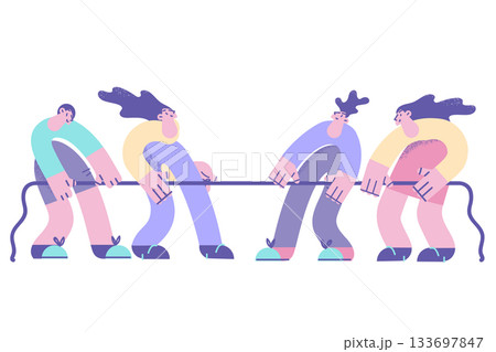 Rivalry, contest and sport challenge concept Rivalry, contest and sport challenge concept 133697847