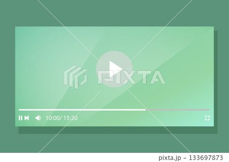 Template video player for web and mobile apps. Modern multimedia playback application. Audio player control panel, media music player Template video player for web and mobile apps. Modern multimedia playback application. Audio player control panel, media music player 133697873