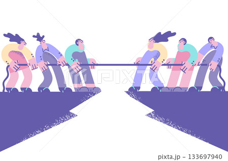 Business contest, rivalry, challenge concept 133697940