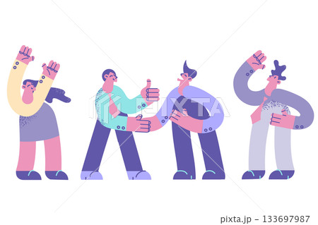 Agreement, handshake and collaboration concept 133697987