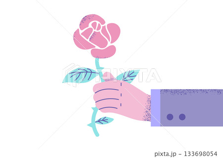 Celebrating Valentines day and dating concept. 133698054