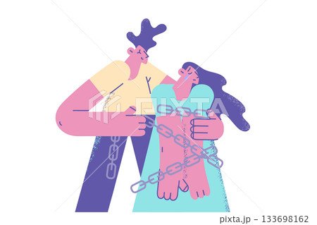 Abuse and harassment victim concept 133698162