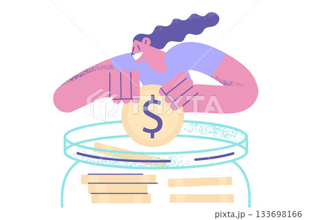 Savings, budget economy, finance concept 133698166