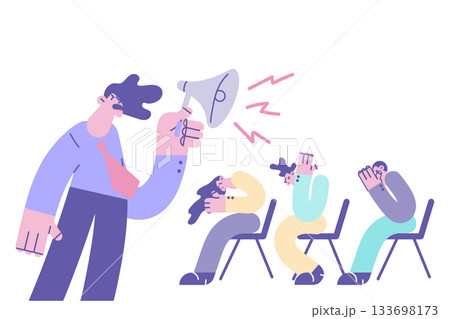 Loudness, speaker and shouting concept. 133698173