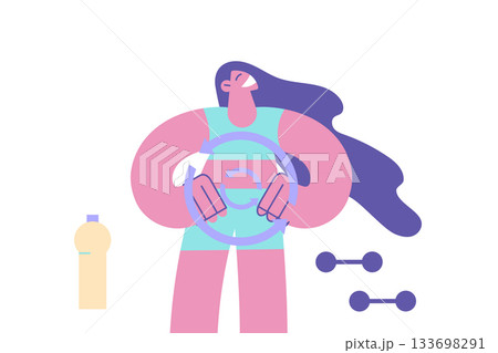 Great metabolism and healthy lifestyle concept 133698291