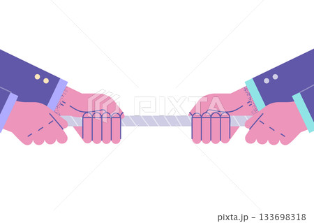 Confrontation and opposite opinions concept 133698318