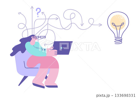 Creativity and innovative ideas concept Creativity and innovative ideas concept 133698331
