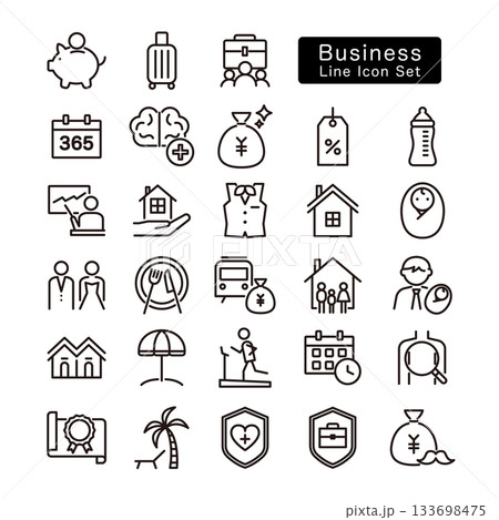 ビジネスアイコンセット 133698475