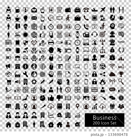 ビジネスアイコンセット ビジネスアイコンセット 133698478