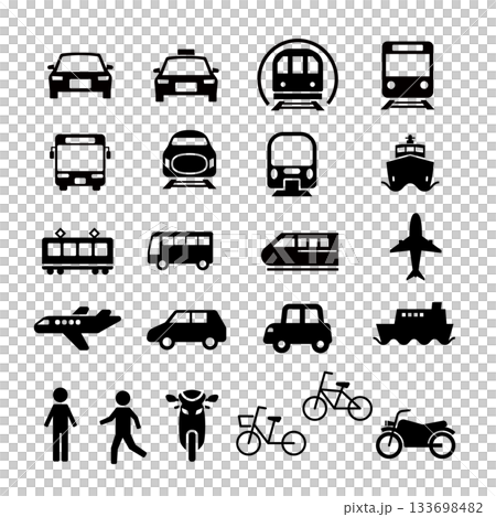 車輛圖標集 133698482