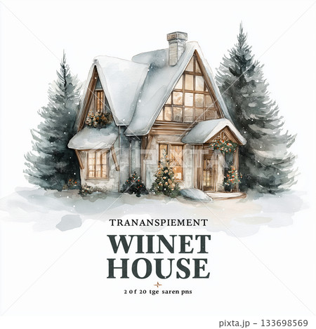 Charming Christmas Illustrations Featuring Elves Santa Animals Trucks and Festive Decor 133698569