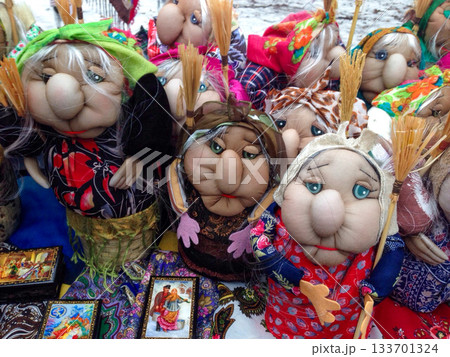 Handmade Fabric Dolls at Local Market Handmade Fabric Dolls at Local Market 133701324
