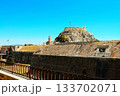 Walls of the Old Fortress Paleo Frourio. Kerkyra Sity, Corfu island, Greece. 133702071