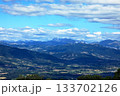 Alpine landscape with high mountain peaks. 133702126
