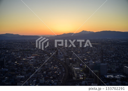岐阜市の夕焼け 133702291