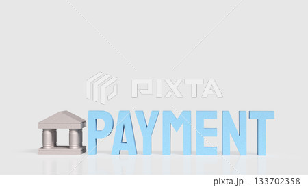 Banking Payment Financial Transaction Concept 3d render. 133702358