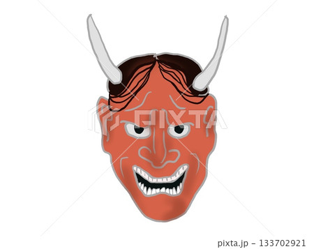 般若の面のイラスト 133702921