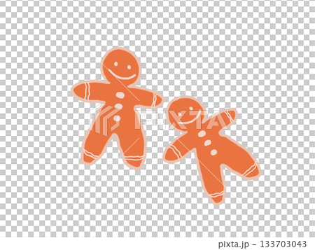 ジンジャークッキーのイラスト 133703043