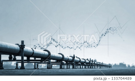 エネルギーインフラの安定性：パイプラインと市場分析の抽象化 133704489