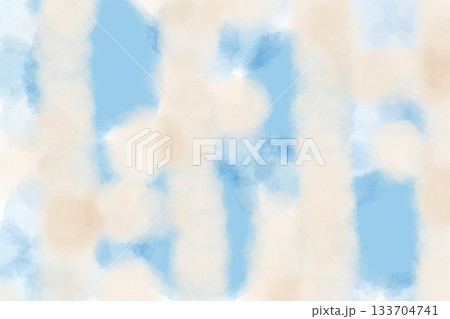 イラスト素材:水色の背景に淡いピンクの線と丸柄(横) イラスト素材:水色の背景に淡いピンクの線と丸柄(横) 133704741
