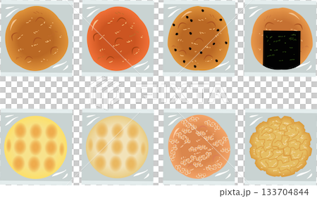 Bag of rice crackers set Bag of rice crackers set 133704844