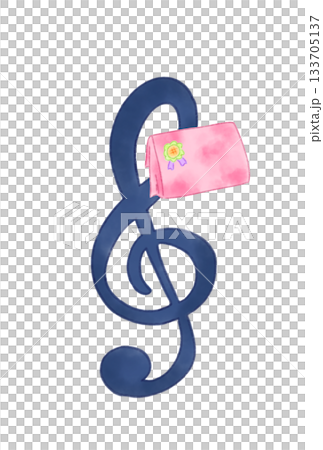 プレゼントの付いた音符 プレゼントの付いた音符 133705137