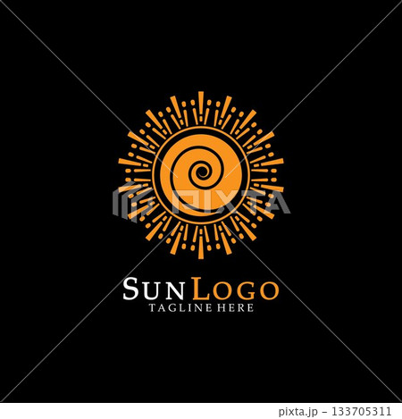 Sun Vector illustration Icon 133705311