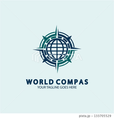 World Compass logo design, world logo concept, compass logo concept, earth icon, north, west, east and south direction, suitable for business and app logo or icon World Compass logo design, world logo concept, compass logo concept, earth icon, north, west, east and south direction, suitable for business and app logo or icon 133705529