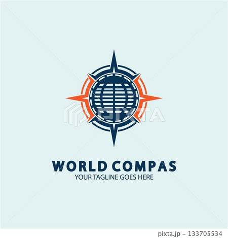 World Compass logo design, world logo concept, compass logo concept, earth icon, north, west, east and south direction, suitable for business and app logo or icon World Compass logo design, world logo concept, compass logo concept, earth icon, north, west, east and south direction, suitable for business and app logo or icon 133705534