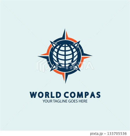 World Compass logo design, world logo concept, compass logo concept, earth icon, north, west, east and south direction, suitable for business and app logo or icon World Compass logo design, world logo concept, compass logo concept, earth icon, north, west, east and south direction, suitable for business and app logo or icon 133705536
