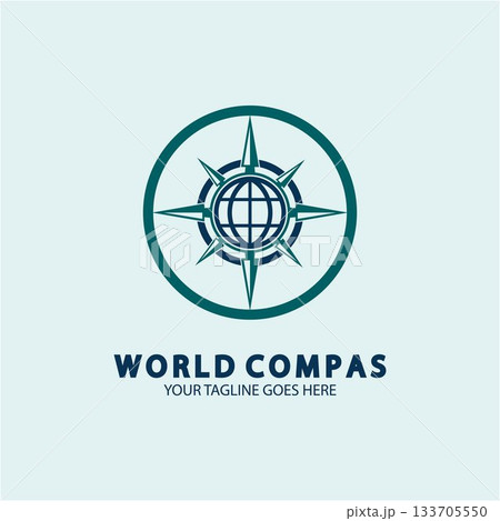 World Compass logo design, world logo concept, compass logo concept, earth icon, north, west, east and south direction, suitable for business and app logo or icon World Compass logo design, world logo concept, compass logo concept, earth icon, north, west, east and south direction, suitable for business and app logo or icon 133705550