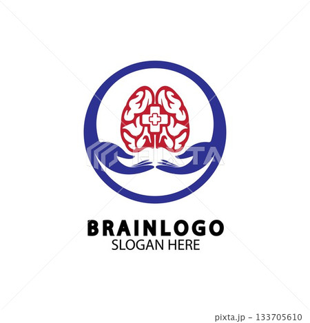 Brain logo designs concept vector, Health Brain Pulse logo, Brain care  logo template vector 133705610