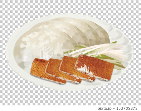 北京烤鴨（切片）佐薄年糕和蔥絲 133705875