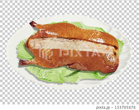 北京烤鴨（整隻）切塊 133705878