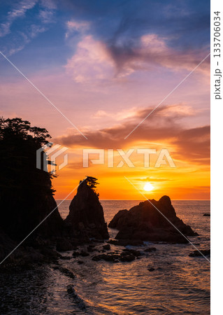 笹川流れ・夕景 133706034