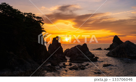 笹川流れ・夕景 133706046